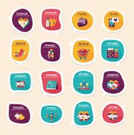 Valentine&#039;ÂÂs Day speech bubble banner flat design background N34