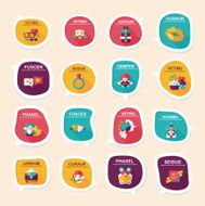 Valentine&#039;ÂÂs Day speech bubble banner flat design background N35