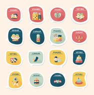 Valentine&#039;ÂÂs Day speech bubble banner flat design background N37