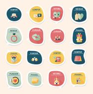 Valentine&#039;ÂÂs Day speech bubble banner flat design background N39