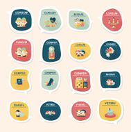 Valentine&#039;ÂÂs Day speech bubble banner flat design background N40