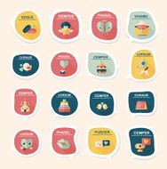 Valentine&#039;ÂÂs Day speech bubble banner flat design background N41