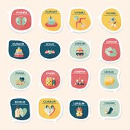 Valentine&#039;ÂÂs Day speech bubble banner flat design background N44