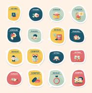 Valentine&#039;ÂÂs Day speech bubble banner flat design background N45