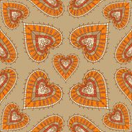vector heart seamless pattern
