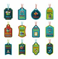 Valentine's Day tag banner flat design background set eps10 N51
