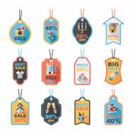 Valentine's Day tag banner flat design background set eps10 N64