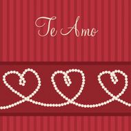 Love heart &#039;I love You&#039; card in vector format