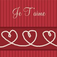 Love heart &#039;I love You&#039; card in vector format N2
