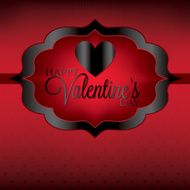 Label Valentine&#039;s Day heart card invitation in vector format N4