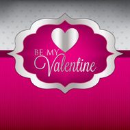 Label Valentine&#039;s Day heart card invitation in vector format N5