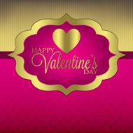Label Valentine&#039;s Day heart card invitation in vector format N7