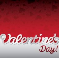 &quot;Valentine&#039;s Day!&quot; textured heart card in vector format