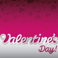 &quot;Valentine&#039;s Day!&quot; textured heart card in vector format N2