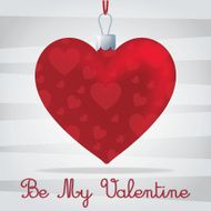 Bright &#039;Be My Valentine&#039; card in vector format N2