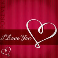 Be My Valentine card in vector format
