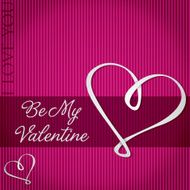 Be My Valentine card in vector format N2