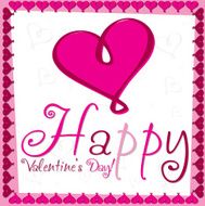 Heart Valentine&#039;s day card in vector format N4