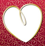 Bright hand drawn heart card in vector format N3