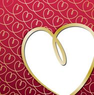 Bright hand drawn heart card in vector format N7