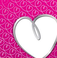 Bright hand drawn heart card in vector format N8