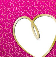 Bright hand drawn heart card in vector format N9
