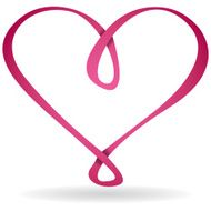 Infinity heart card in vector format N2
