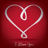 Infinity heart card in vector format N3