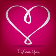 Infinity heart card in vector format N4