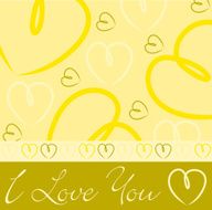 Hand drawn heart card in vector format