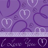 Hand drawn heart card in vector format N3