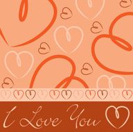 Hand drawn heart card in vector format N5