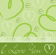 Hand drawn heart card in vector format N6