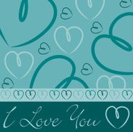 Hand drawn heart card in vector format N8