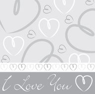 Hand drawn heart card in vector format N9