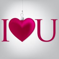 &quot;Love&quot; heart Valentine&#039;s Day card in vector format N10