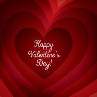 Tunnel heart card in vector format