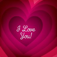 Tunnel heart card in vector format N2