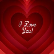 Tunnel heart card in vector format N3