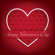 Sticker heart Valentine&#039;s Day card in vector format N2