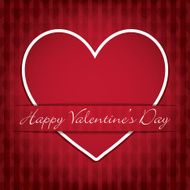 Sticker heart Valentine&#039;s Day card in vector format N5