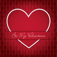 Sticker heart Valentine&#039;s Day card in vector format N7