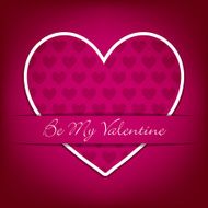 Sticker heart Valentine&#039;s Day card in vector format N9