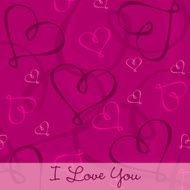 Hand Drawn heart textured card background in vector format N4
