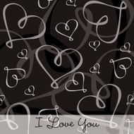 Hand Drawn heart textured card background in vector format N9