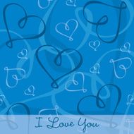 Hand Drawn heart textured card background in vector format N10