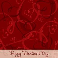 Hand Drawn heart textured card background in vector format N12