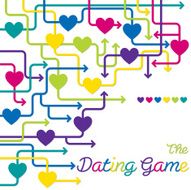 The Dating Game maze of hearts in vector format