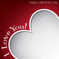 Hiding heart Valentine&#039;s Day card in vector format N2