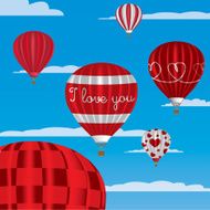 &quot;I Love You&quot; hot air balloons in English